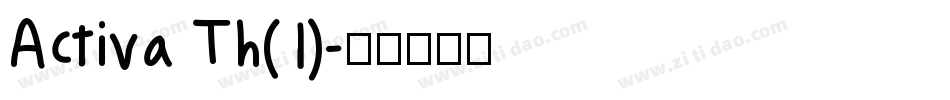 Activa Th(1)字体转换